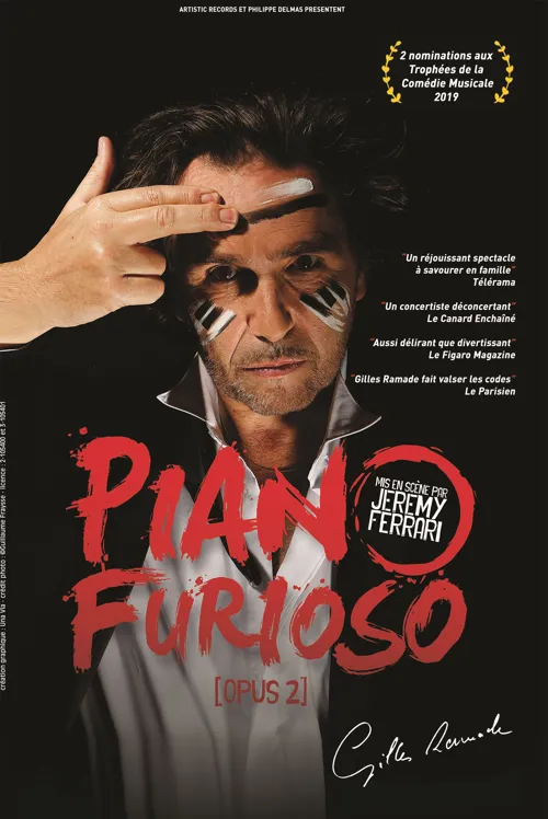 Affiche de Gilles Ramade dans Piano Furioso : Opus 2