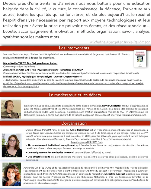 Affiche de Ecrans : Allies ou ennemis / Les gérer, les maîtriser, un art et un savoir contemporains.
