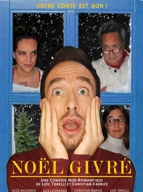 Affiche de Noël givré