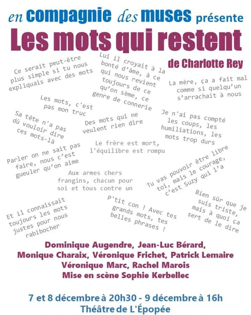 Affiche de Les mots qui restent