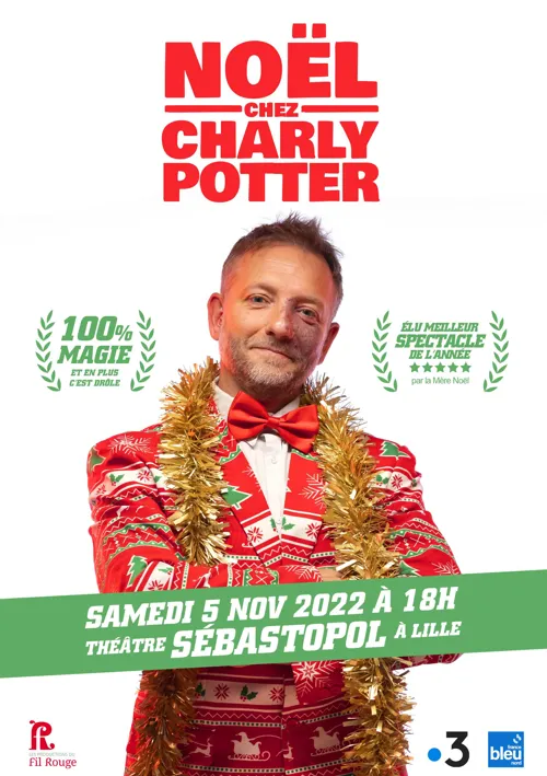 Affiche de Noël chez Charly Potter