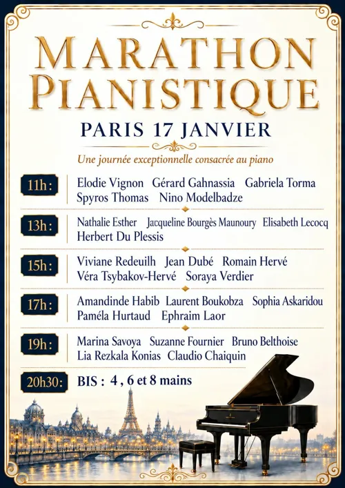 Affiche de Marathon pianistique