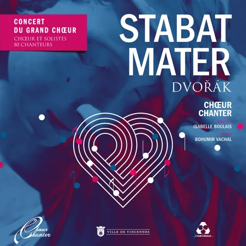 Affiche de Concert Stabat Mater de Dvorák avec Choeur Chanter