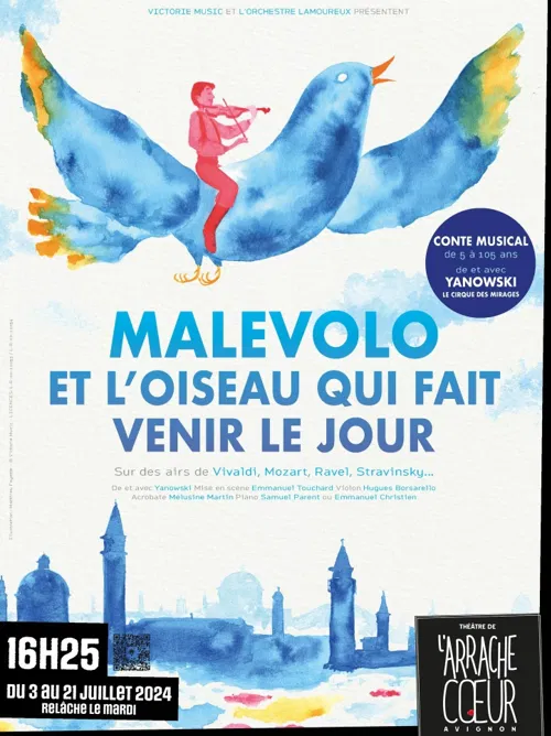 Affiche de Malévolo et l'oiseau qui fait venir le jour