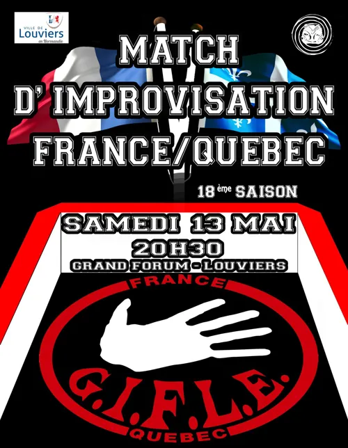 Affiche de Match France-Quebec