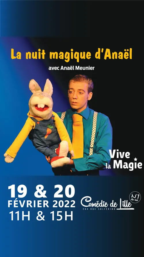 Affiche de La nuit magique d'Anaël | Festival international vive la magie