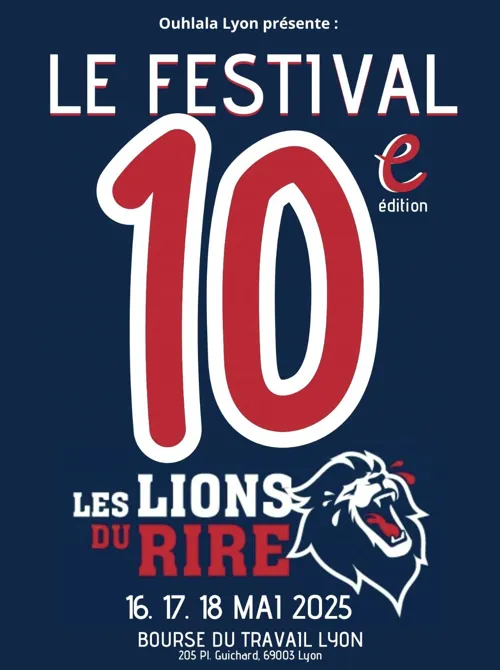 Affiche de Festival Les Lions du rire | Pass 3 Soirs