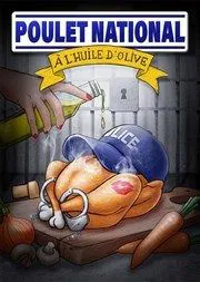 Affiche de Poulet national à l'huile d'olive
