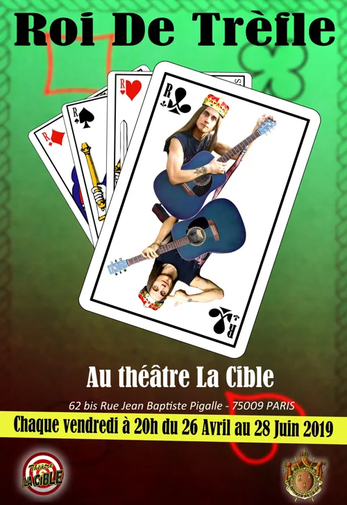 Affiche de Roi de Trèfle dans Cartes sur table