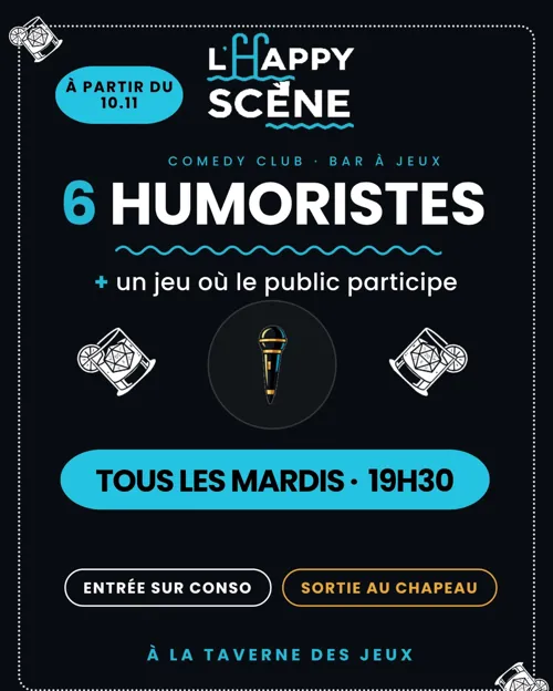 Affiche de L'Happy Scène : Open Mic