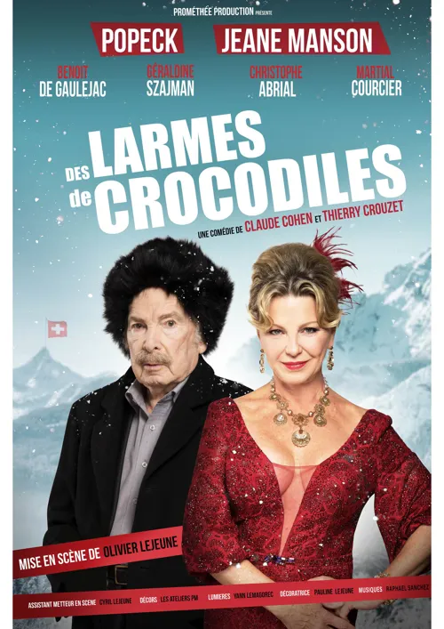 Affiche de Des larmes de crocodile | avec Popeck et Jeane Manson
