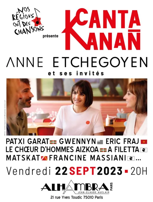 Affiche de Canta Kanan : Anne Etchegoyen et ses invités