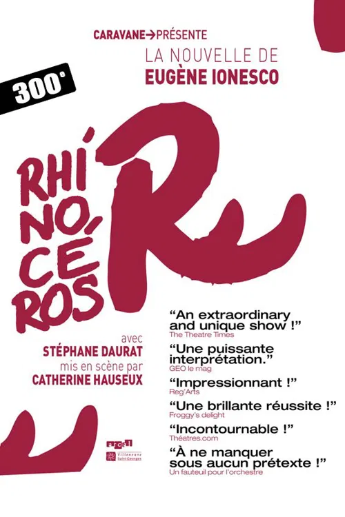 Affiche de Rhinoceros - la nouvelle