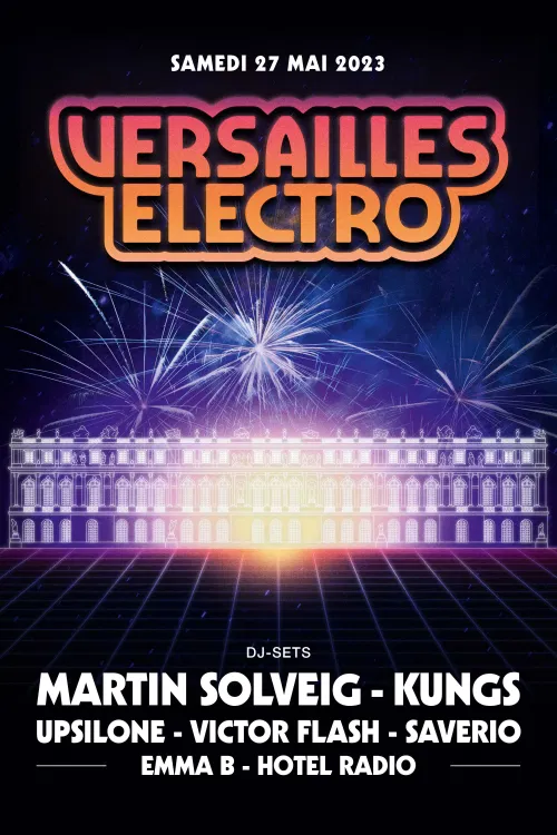 Affiche de Versailles Electro 2023