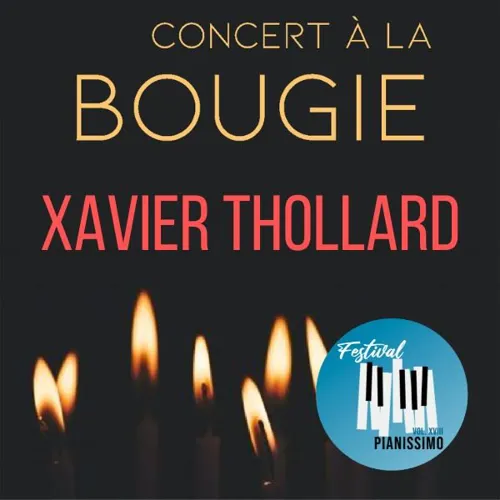 Affiche de Concert à la bougie : Xavier Thollard