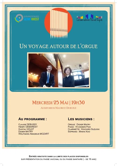 Affiche de Voyage autour de l'orgue