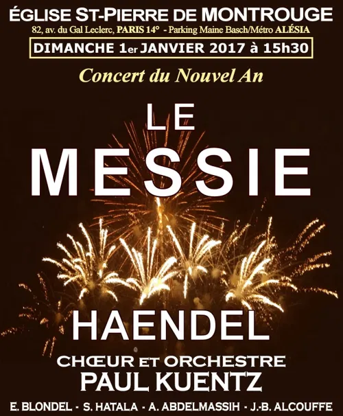 Affiche de Haendel : Le Messie | Concert du Nouvel An