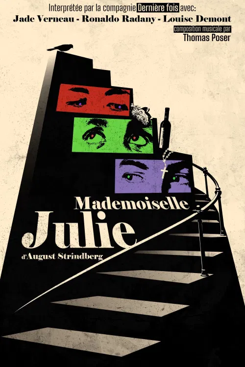 Affiche de Mademoiselle Julie - August Strindberg