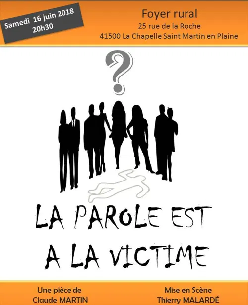 Affiche de La parole est à la victime
