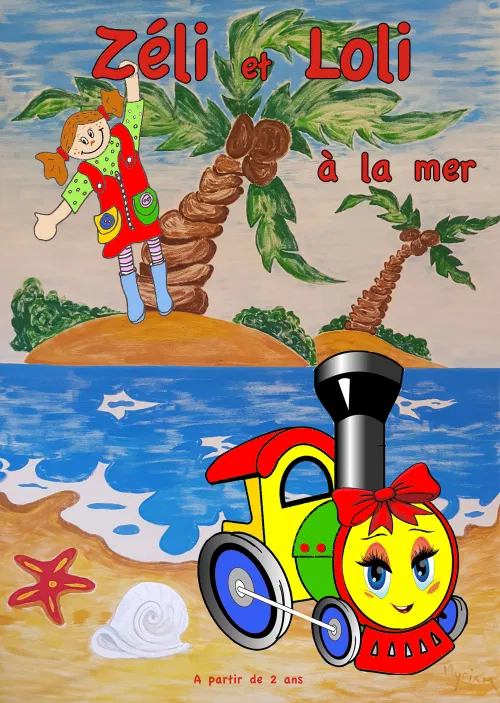 Affiche de Zeli et Loli à la mer