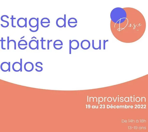 Affiche de Stage d'improvisation | Adolescent
