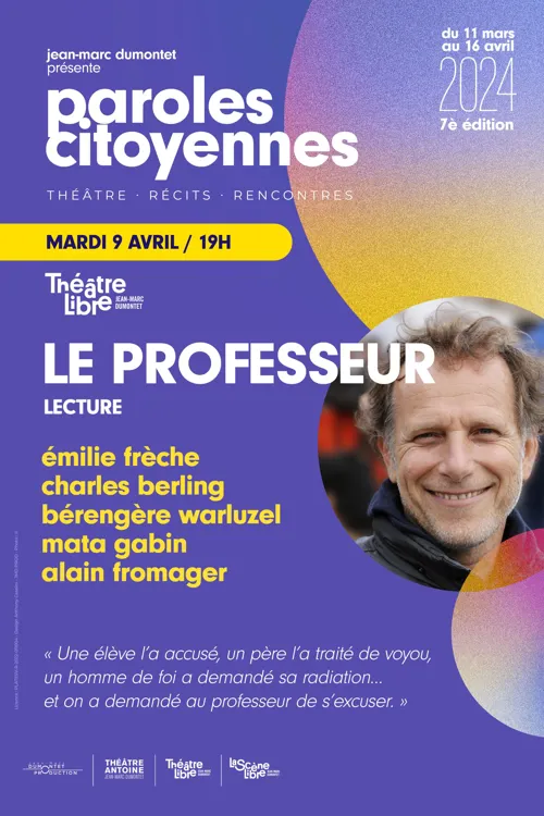 Affiche de Paroles Citoyennes : Le professeur