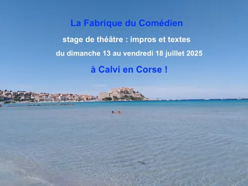 Affiche de Stage théâtre été : Corse | Juillet