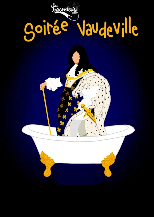 Affiche de Soirée Vaudeville : Un bain de ménage + Feu la mère de Madame