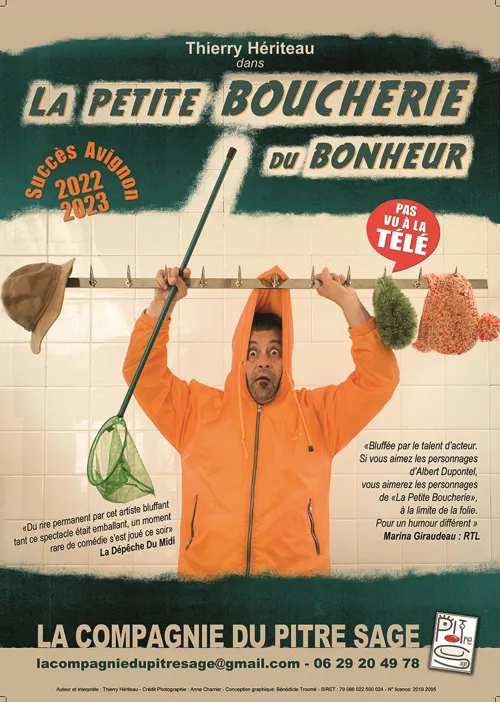 Affiche de Thierry Hériteau dans La petite boucherie du bonheur