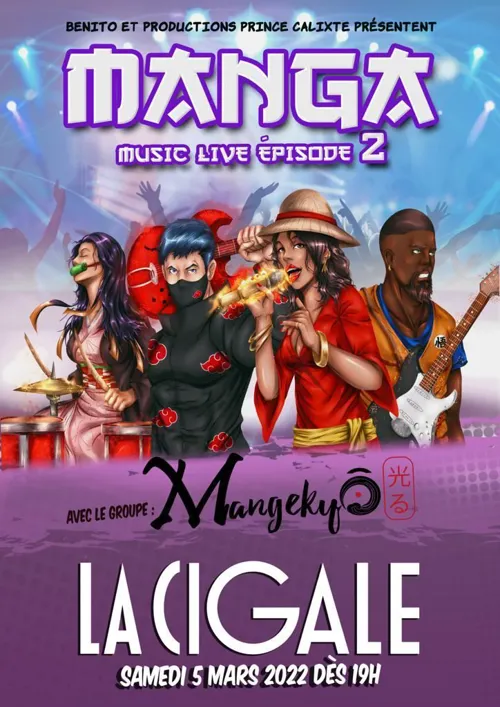 Affiche de Manga Music Live
