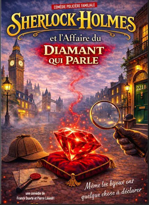Affiche de Sherlock Holmes et l'affaire du diamant qui parle