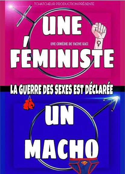 Affiche de Une féministe, un macho : la guerre est déclarée