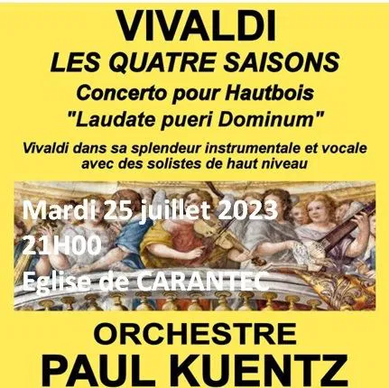 Affiche de Orchestre Paul Kuentz : Vivaldi les quatre saisons | Carantec