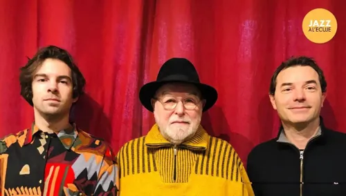 Affiche de Henri Texier avec Sébastien Texier et Gautier Garrigue