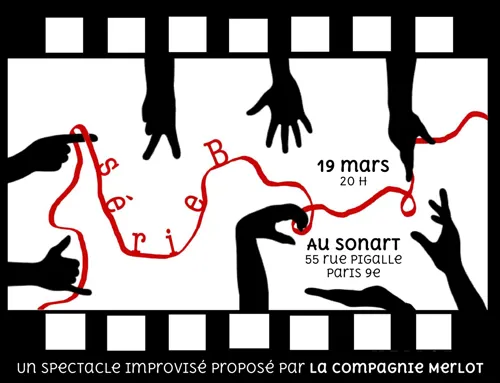 Affiche de Série B - Un spectacle d'improvisation de la Compagnie Merlot