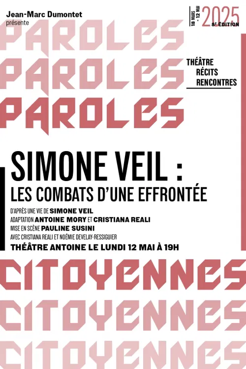 Affiche de Simone Veil : Les combats d'une effrontée | avec Cristiana Réali