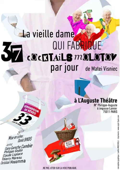 Affiche de La vieille dame qui fabrique 37 cocktails molotov par jour