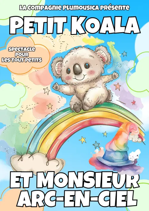 Affiche de Petit Koala et Monsieur Arc-en-ciel