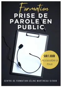 Affiche de Formation prise de parole en public