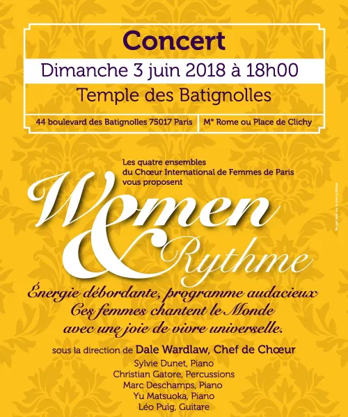 Affiche de Women & Rythme 2018