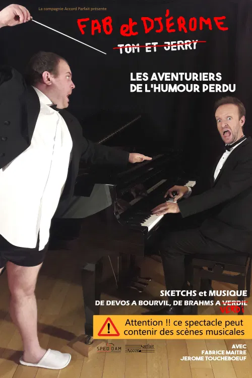 Affiche de Fab et Djérome dans Les aventuriers de l'humour perdu