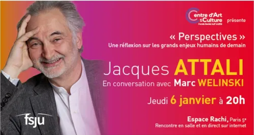 Affiche de Perspectives : Jacques Attali en conversation avec Marc Welinski