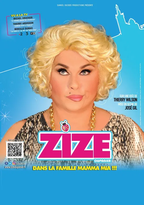 Affiche de Zize dans La famille Mamma Mia !