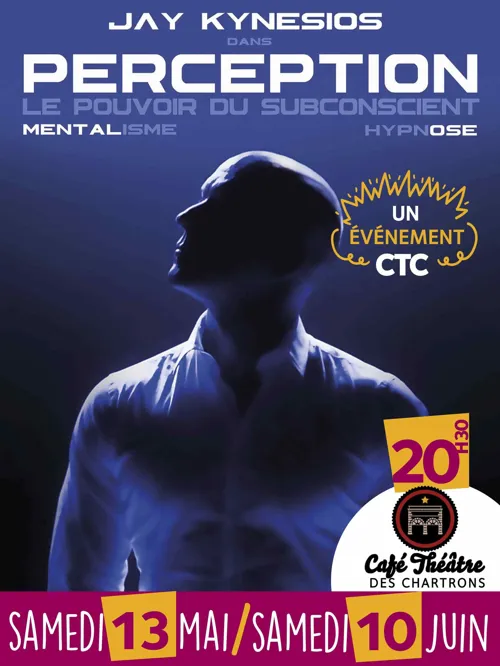 Affiche de Jay Kynesios dans Perception : Mentalisme et Hypnose