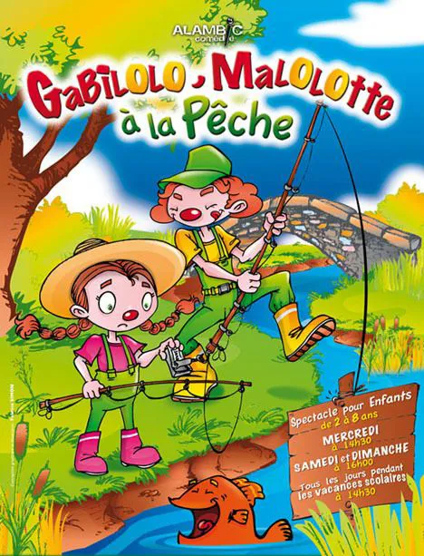 Affiche de Gabilolo et Malolotte à la pêche