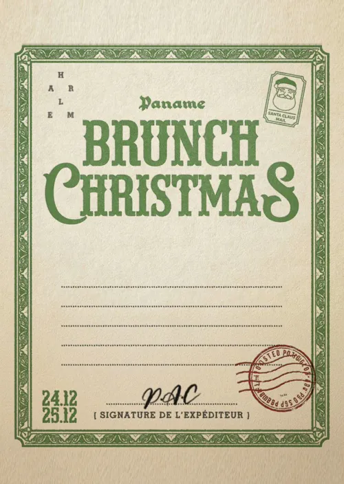 Affiche de Paname Comedy Brunch de Noël
