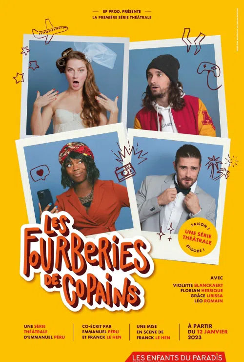 Affiche de Les fourberies de copains : saison 1 épisode 1 | avec Florian Hessique