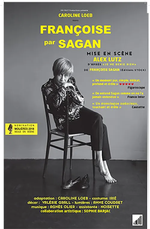 Affiche de Françoise par Sagan | avec Caroline Loeb