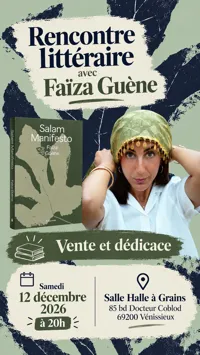 Affiche de Rencontre littéraire avec Faïza Guène