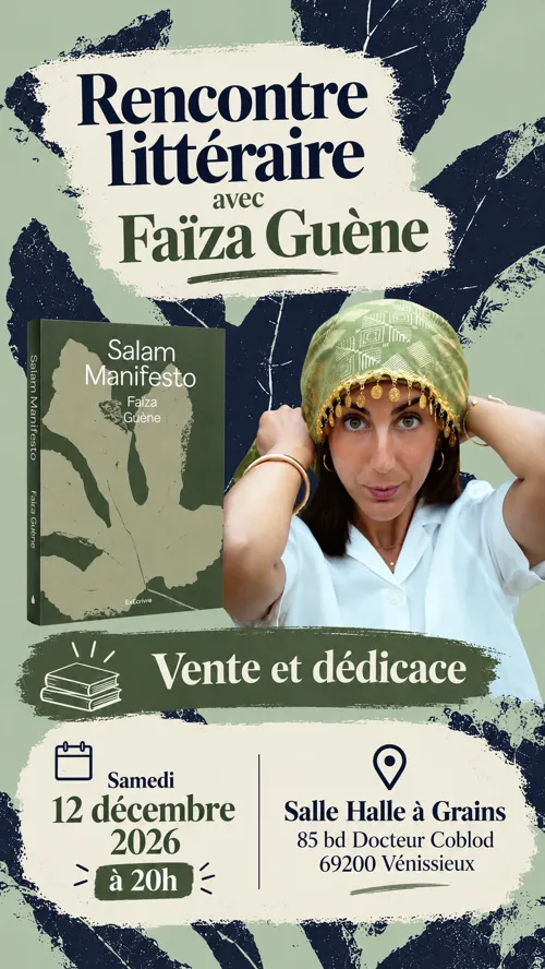 Affiche de Rencontre littéraire avec Faïza Guène